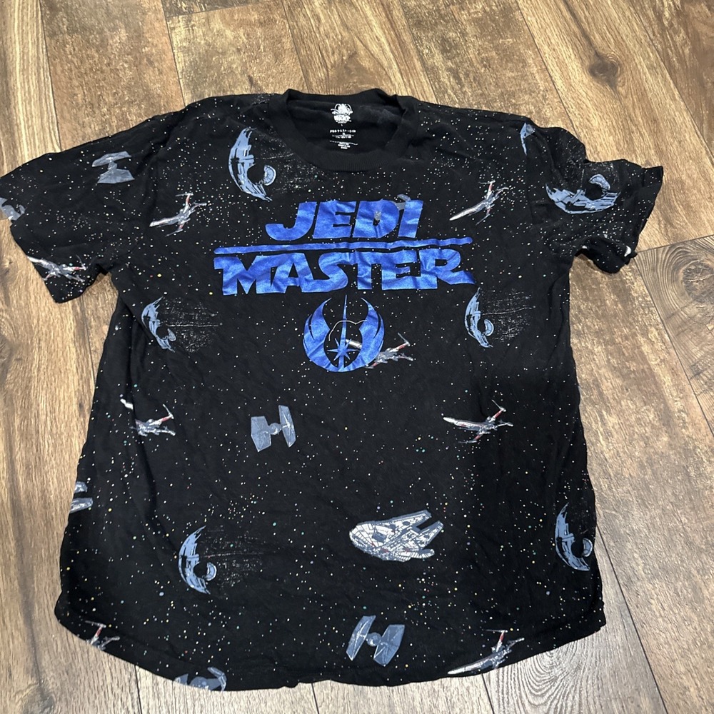 The Disney Store Unisex Adult Star Wars Jedi Master‎ Tee Sz Large  Black